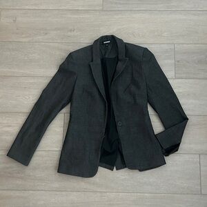 Express Grey Fitted Blazer Women’s Size 2